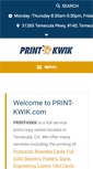 Mobile Screenshot of print-kwik.com